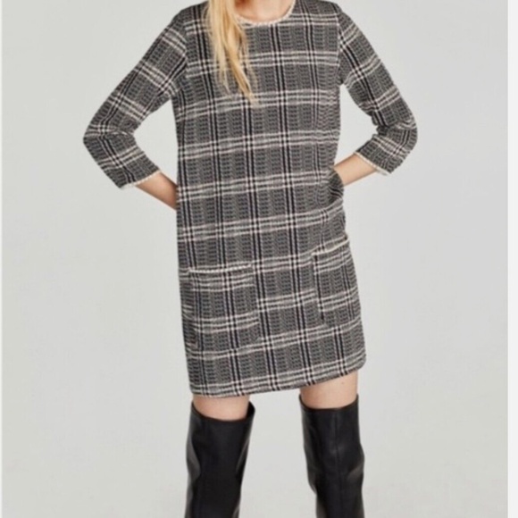 ZARA Plaid Shift Dress – NWT - Picture 3 of 8